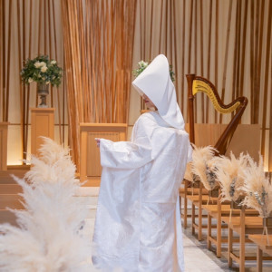 挙式会場と白無垢の衣装|744494さんの山手迎賓館（神戸）/テイクアンドギヴ・ニーズウェディングの写真(2414211)