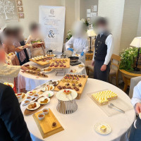 デザートビュッフェの会場。