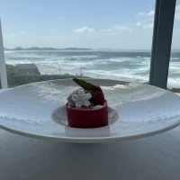試食限定の季節のデザートでした。