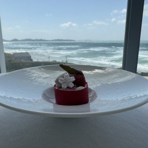 試食限定の季節のデザートでした。|744511さんのHOTEL GREGES（オテルグレージュ）の写真(2415052)