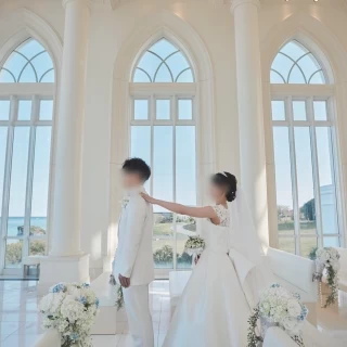 チャペル内でのファーストミートの写真です