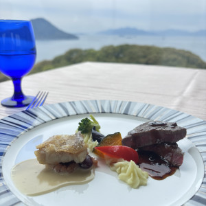 魚料理と肉料理|744541さんのグランドプリンスホテル広島の写真(2414797)
