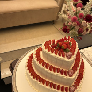 ケーキ|744556さんのアーフェリーク白金/テイクアンドギヴ・ニーズウェディングの写真(2457034)