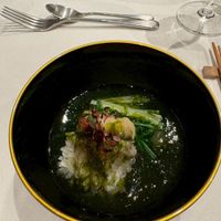 甘鯛の鱗焼きとあおさ海苔のお椀