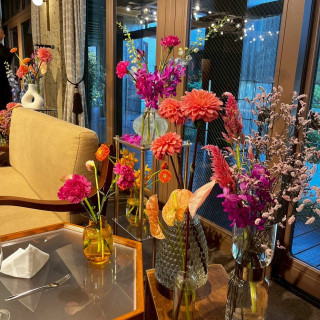 見積予算でのメインテーブル装花