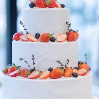 ケーキはベーシックなものにしました。