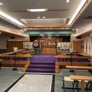 和装の挙式会場も見学させていただきました