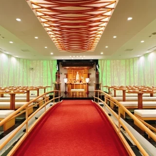和装で神殿式をする際にとても雰囲気が良いです。