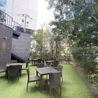 ゲスト待合室から出れるガーデン