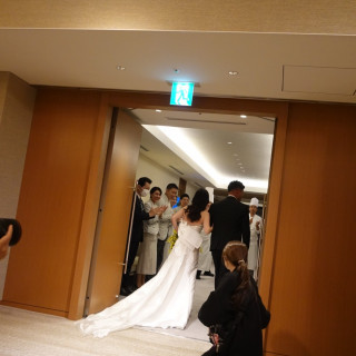 退場後はスタッフの方が出口に集まってくださりました