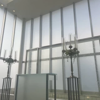 ガラスから光が入りとても綺麗でした