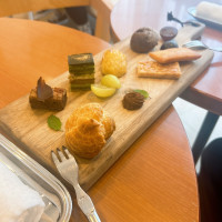 待ち時間にスイーツのサービスがありました。
