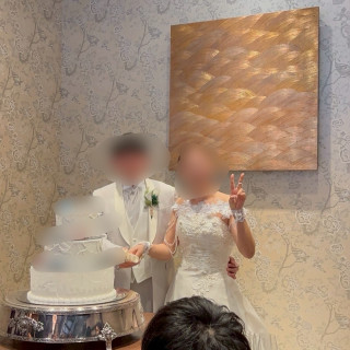 ケーキ前にて