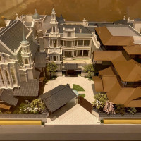 ロビーに展示してある式場模型