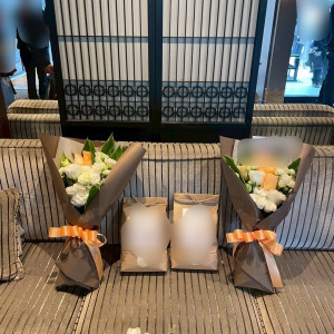 両親贈呈品と花束|745286さんの百花籠（ひゃっかろう）- Neo Japanesque Wedding -の写真(2433032)