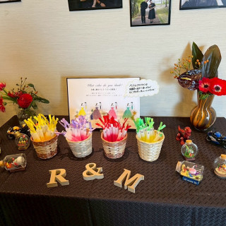 置き方はスタッフの方にお任せしました