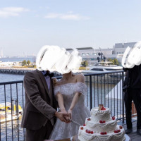 披露宴会場のテラス