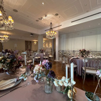 横長の披露宴会場です。