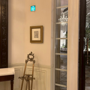 ウェルカム看板などを設置するのに使っていい|745367さんの山手迎賓館/テイクアンドギヴ・ニーズウェディングの写真(2620945)