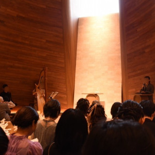 新郎新婦入場前の写真です。