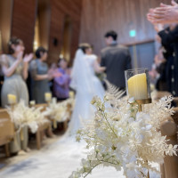 新郎新婦退場時の写真です。