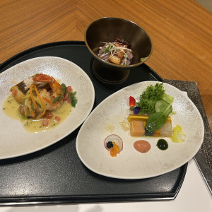 スタンダードなコースの試食です|745396さんのホテルモントレ ラ・スール大阪の写真(2420460)