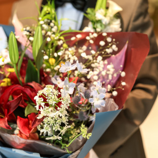 サプライズの花束