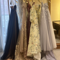 カラードレスの展示です