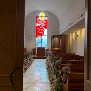 チャペル、入場口|745512さんの防府グランドホテル/FIVESTAR WEDDINGの写真(2421273)