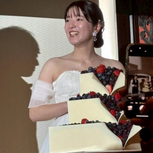 ケーキ|745556さんのノートルダム広島/FIVESTAR WEDDINGの写真(2422325)