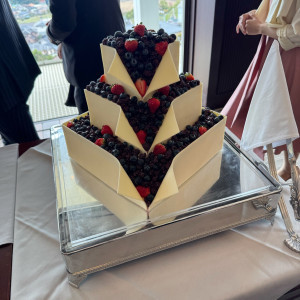 ケーキ|745556さんのノートルダム広島/FIVESTAR WEDDINGの写真(2422357)