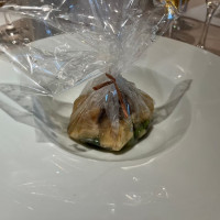 お魚料理は温かく包まれていました
