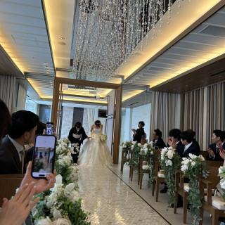 挙式会場新婦入場