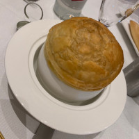 崩して食べるスープ