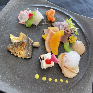 海鮮お魚料理 前菜|745609さんのWグランラセーレ福山の写真(2425088)