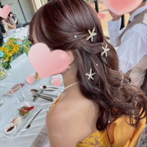 ヘアメイク|745677さんのアルモニーヴィラ オージャルダン/テイクアンドギヴ・ニーズウェディングの写真(2425895)