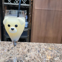 飼っている犬のドリンクを作ってくださった。