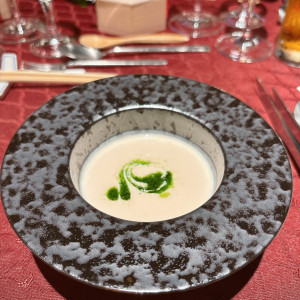 カブラのポタージュ 蕪の葉オイル|745707さんの平安神宮会館の写真(2549274)