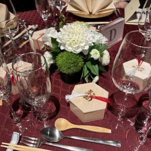 テーブル装花|745707さんの平安神宮会館の写真(2549277)