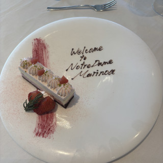 試食のデザート。
