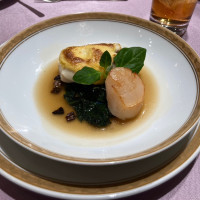 舌平目と帆立貝のポワレ