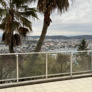 披露宴会場のベランダからの風景