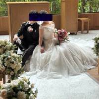 チャペルで写真撮影