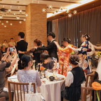 中座は電車スタイルで