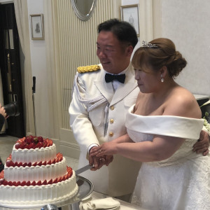 ケーキ|745908さんのアクアテラス迎賓館（大津）/テイクアンドギヴ・ニーズウェディングの写真(2424176)