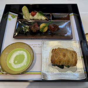 料理の試食。とても美味しく胸を張っておもてなしできます。|745996さんのアニヴェルセル 立川の写真(2424615)