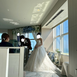 挙式会場での結婚証明書記入