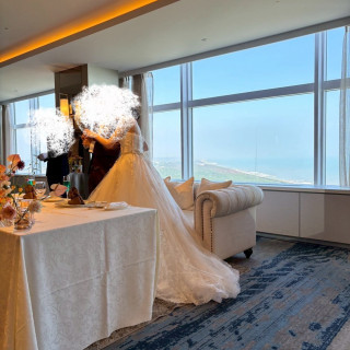 オーシャンビューの披露宴会場