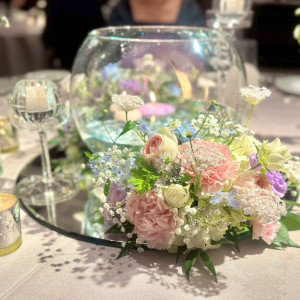 ゲストテーブル装花|746039さんのグランドプリンスホテル高輪 貴賓館の写真(2453683)