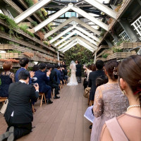 挙式会場、屋上庭園グリーンウォール